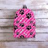 Striped Pink Paw Backpack-grizzshop