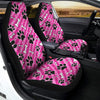 Striped Pink Paw Car Seat Covers-grizzshop