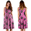 Striped Pink Paw Dress-grizzshop