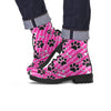 Striped Pink Paw Men's Boots-grizzshop