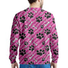 Striped Pink Paw Men's Sweatshirt-grizzshop