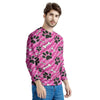 Striped Pink Paw Men's Sweatshirt-grizzshop