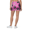 Striped Pink Paw Mini Skirt-grizzshop