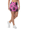 Striped Pink Paw Mini Skirt-grizzshop