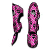 Striped Pink Paw Muay Thai Shin Guard-grizzshop