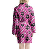 Striped Pink Paw Women's Robe-grizzshop