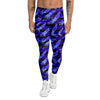 Striped Squid Print Pattern Men's Leggings-grizzshop