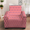 Striped USA Patriotic Print Pattern Armchair Slipcover-grizzshop