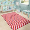 Striped USA Patriotic Print Pattern Floor Mat-grizzshop