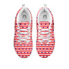 Striped USA Patriotic Print Pattern White Sneaker-grizzshop