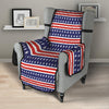 Striped USA Print Pattern Armchair Protector-grizzshop