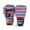 Striped USA Print Pattern Boxing Gloves-grizzshop