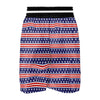 Striped USA Print Pattern Boxing Shorts-grizzshop