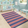 Striped USA Print Pattern Floor Mat-grizzshop