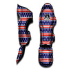 Striped USA Print Pattern Muay Thai Shin Guards-grizzshop