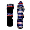 Striped USA Print Pattern Muay Thai Shin Guards-grizzshop