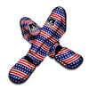 Striped USA Print Pattern Muay Thai Shin Guards-grizzshop