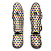 Striped White Heart On LGBT Pride Print Pattern Muay Thai Shin Guards-grizzshop