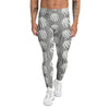 Stripes And Polka Dot Print Pattern Men's Leggings-grizzshop