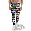 Stripes Racing Cars Print Pattern Men's Leggings-grizzshop