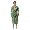 Succulent And Pastel Cactus Print Men's Robe-grizzshop