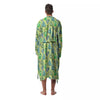 Succulent And Pastel Cactus Print Men's Robe-grizzshop