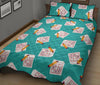 Sudoku Pattern Print Bed Set Quilt-grizzshop