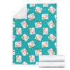 Sudoku Pattern Print Blanket-grizzshop