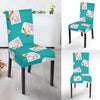 Sudoku Pattern Print Chair Cover-grizzshop