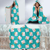 Sudoku Pattern Print Hooded Blanket-grizzshop