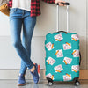 Sudoku Pattern Print Luggage Cover Protector-grizzshop