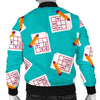 Sudoku Pattern Print Men's Bomber Jacket-grizzshop