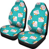 Sudoku Pattern Print Universal Fit Car Seat Covers-grizzshop