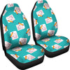 Sudoku Pattern Print Universal Fit Car Seat Covers-grizzshop