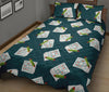 Sudoku Print Pattern Bed Set Quilt-grizzshop