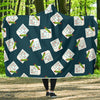 Sudoku Print Pattern Hooded Blanket-grizzshop