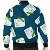 Sudoku Print Pattern Men's Bomber Jacket-grizzshop