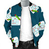 Sudoku Print Pattern Men's Bomber Jacket-grizzshop