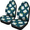 Sudoku Print Pattern Universal Fit Car Seat Covers-grizzshop