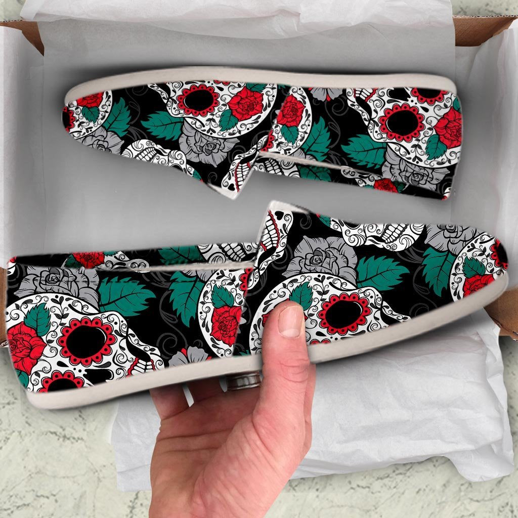 Sugar Skull Canvas Shoes-grizzshop