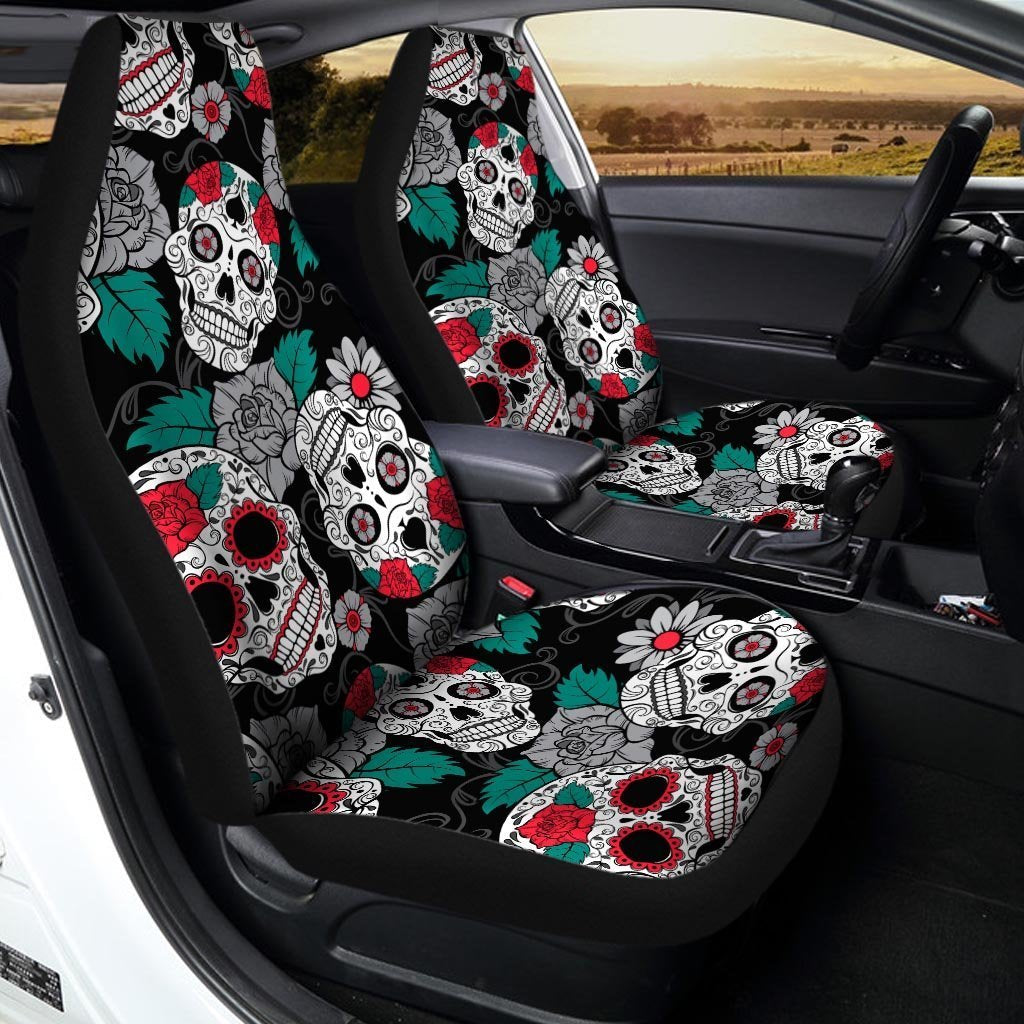 Sugar Skull Car Seat Covers-grizzshop