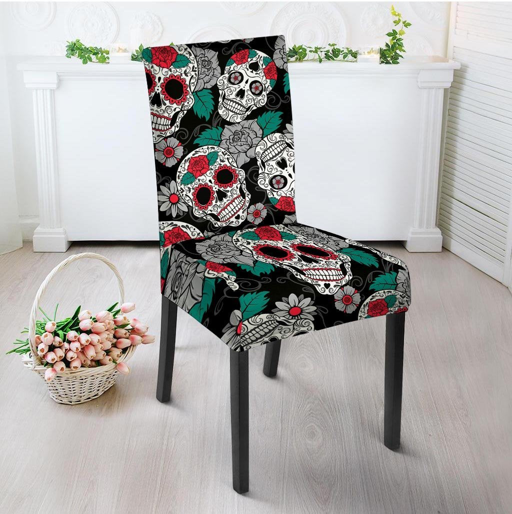 Sugar Skull Chair Cover-grizzshop