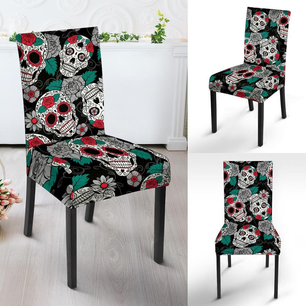 Sugar Skull Chair Cover-grizzshop