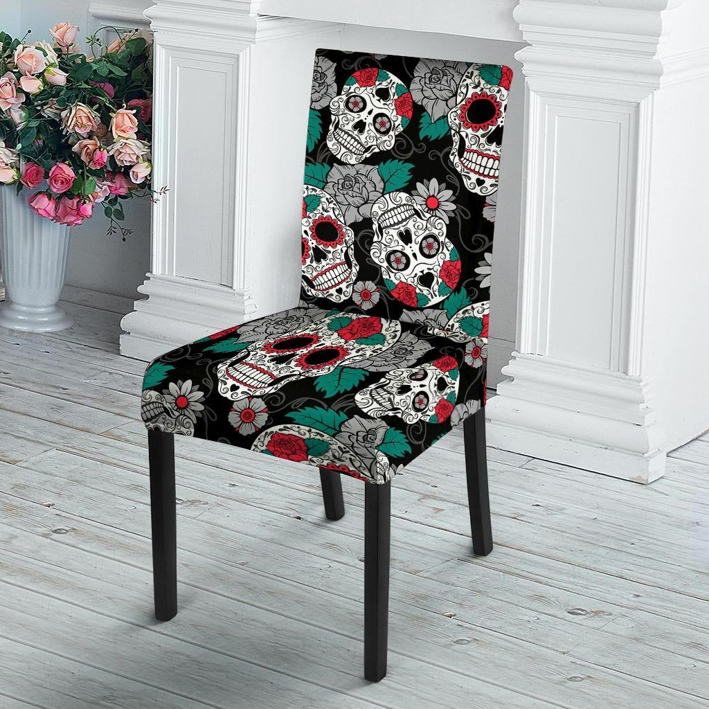 Sugar Skull Chair Cover-grizzshop
