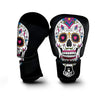 Sugar Skull Day Of The Dead Print Boxing Gloves-grizzshop