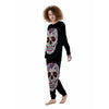 Sugar Skull Day Of The Dead Print Women's Pajamas-grizzshop