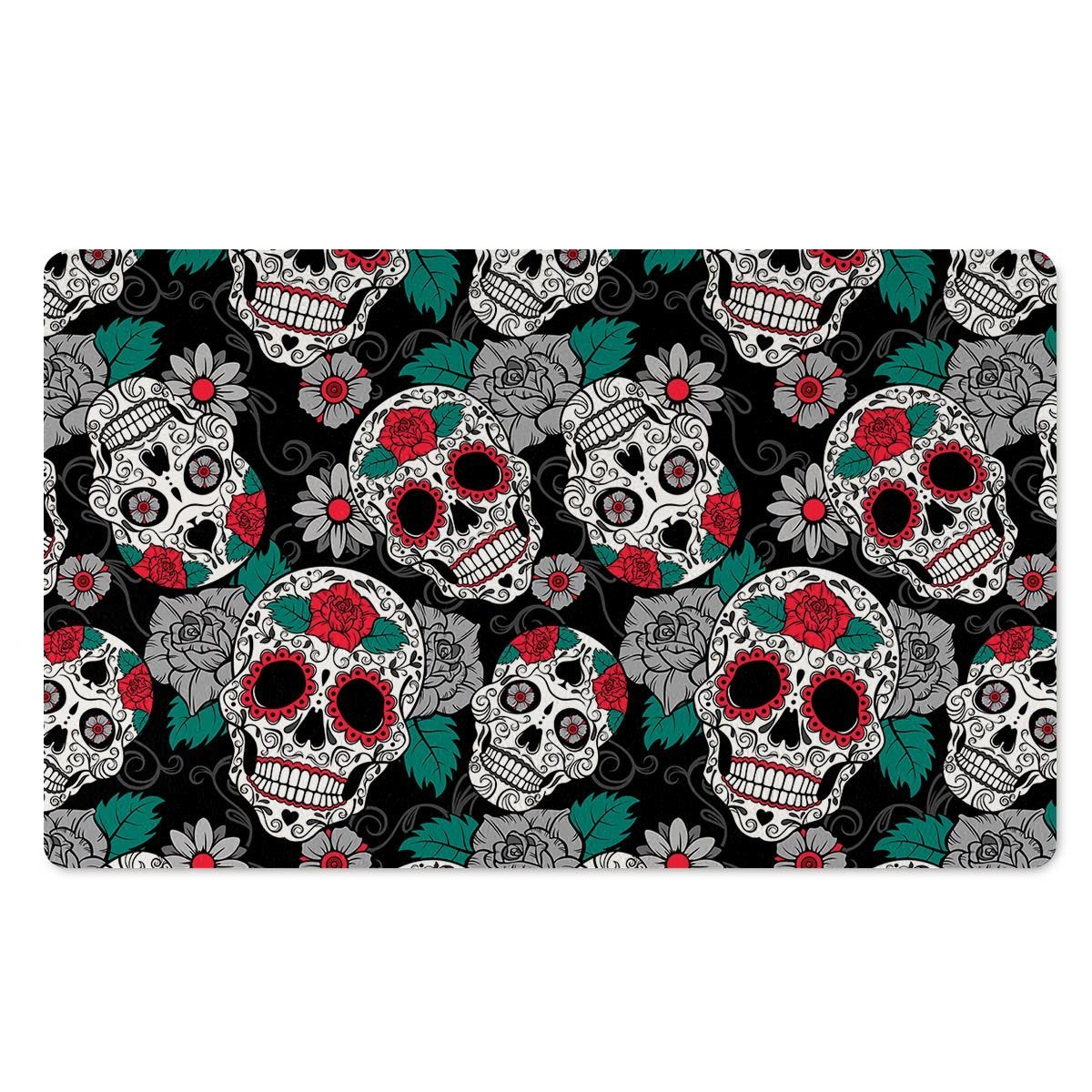 Sugar Skull Door Mat-grizzshop