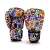 Sugar Skull Flower Boxing Gloves-grizzshop