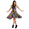 Sugar Skull Flower Dress-grizzshop