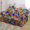 Sugar Skull Flower Loveseat Cover-grizzshop